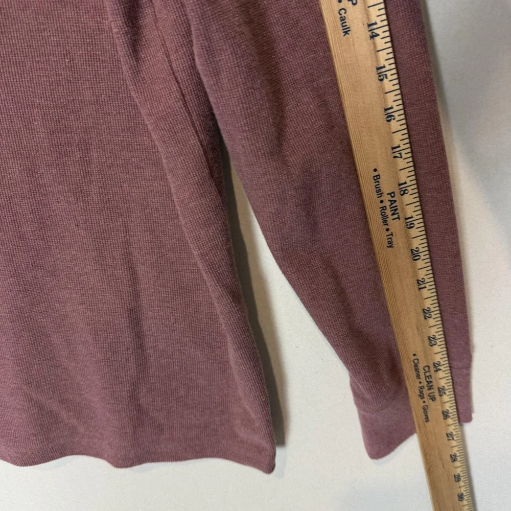 Banana Republic Shirt Mens XL Red‎ Thermal Long Sleeve Henley Tee Cotton